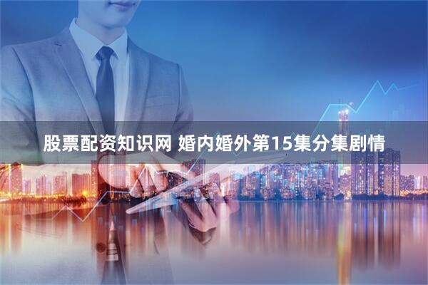 股票配资知识网 婚内婚外第15集分集剧情